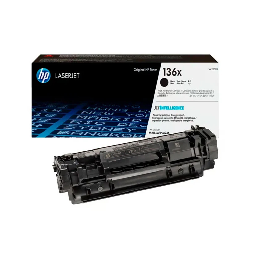 Toner HP 136X W1360X Negro Laserjet M211, Mfp M236, M209Dwe