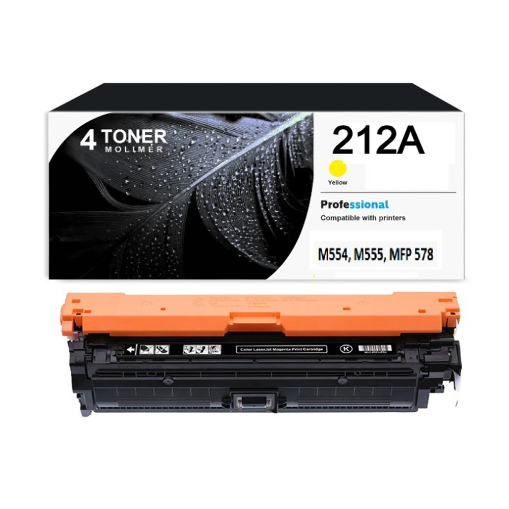 Toner HP Compatible 212A Yellow W2122A 5500 Paginas Alta Calidad