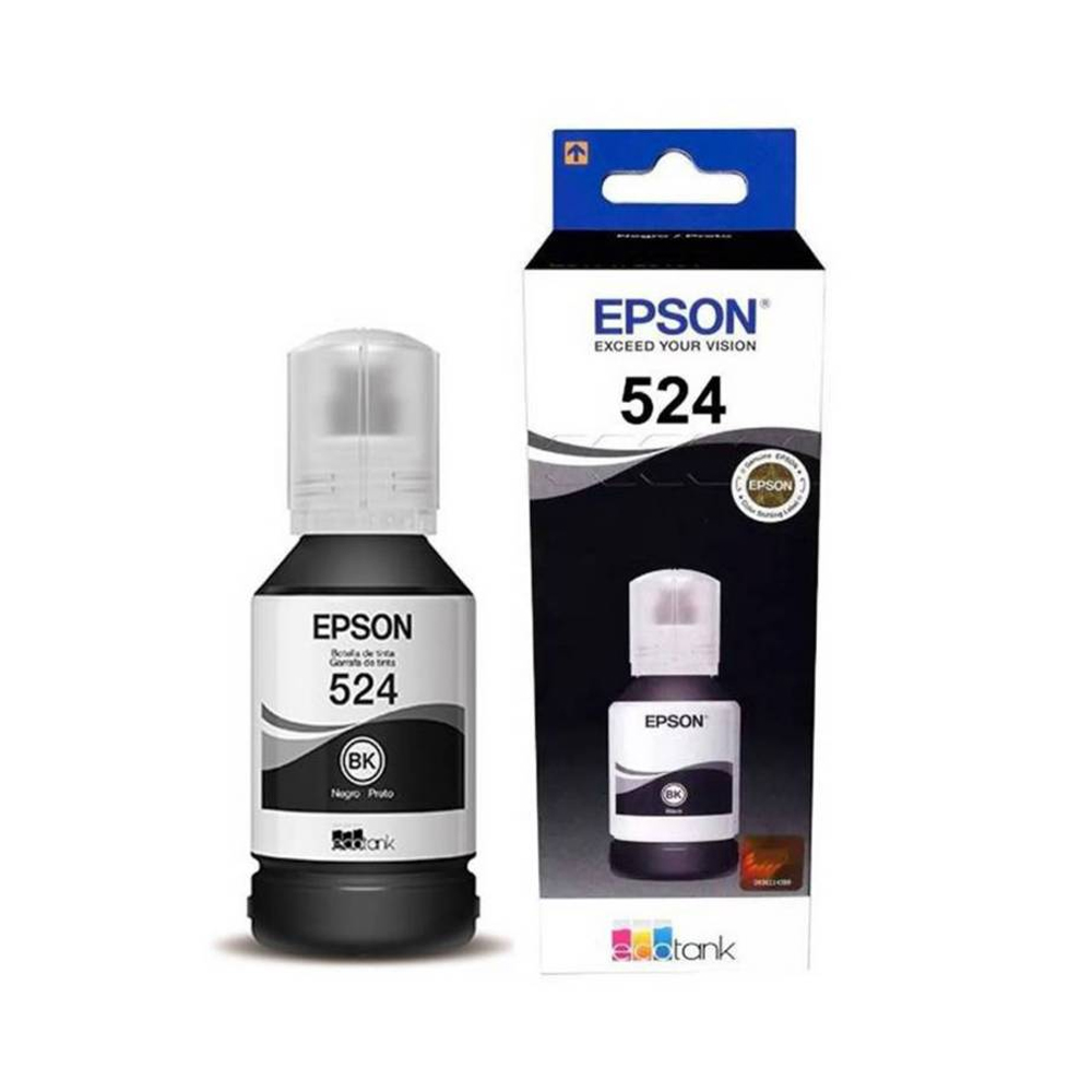 La Botella de Tinta Epson T524120 en color negro es compatible con las impresoras Epson L6580, L15150 y L15160