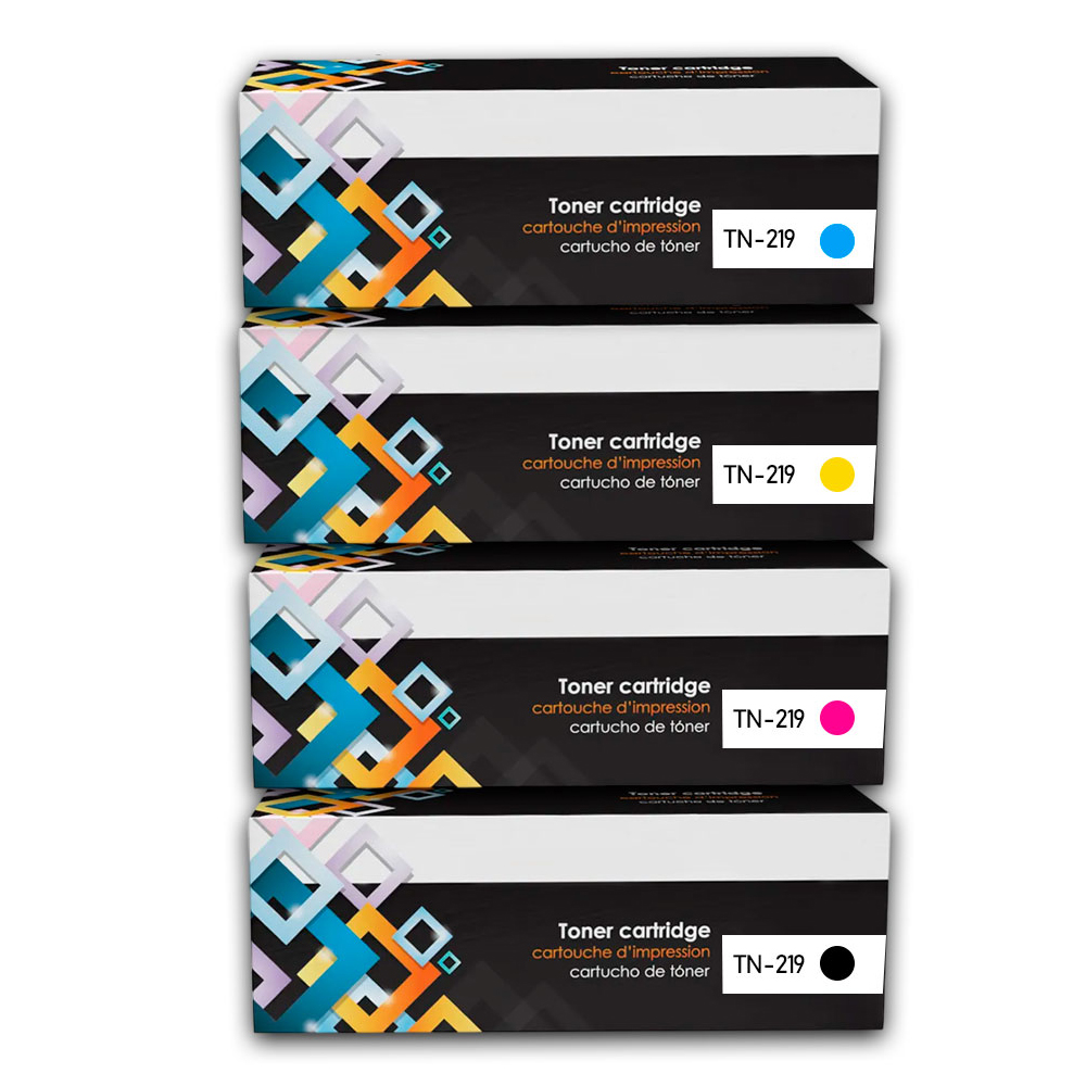 Kit de Toner TN-219 Negro y Colores L3560CDW MFC L3760Cdw Compatible