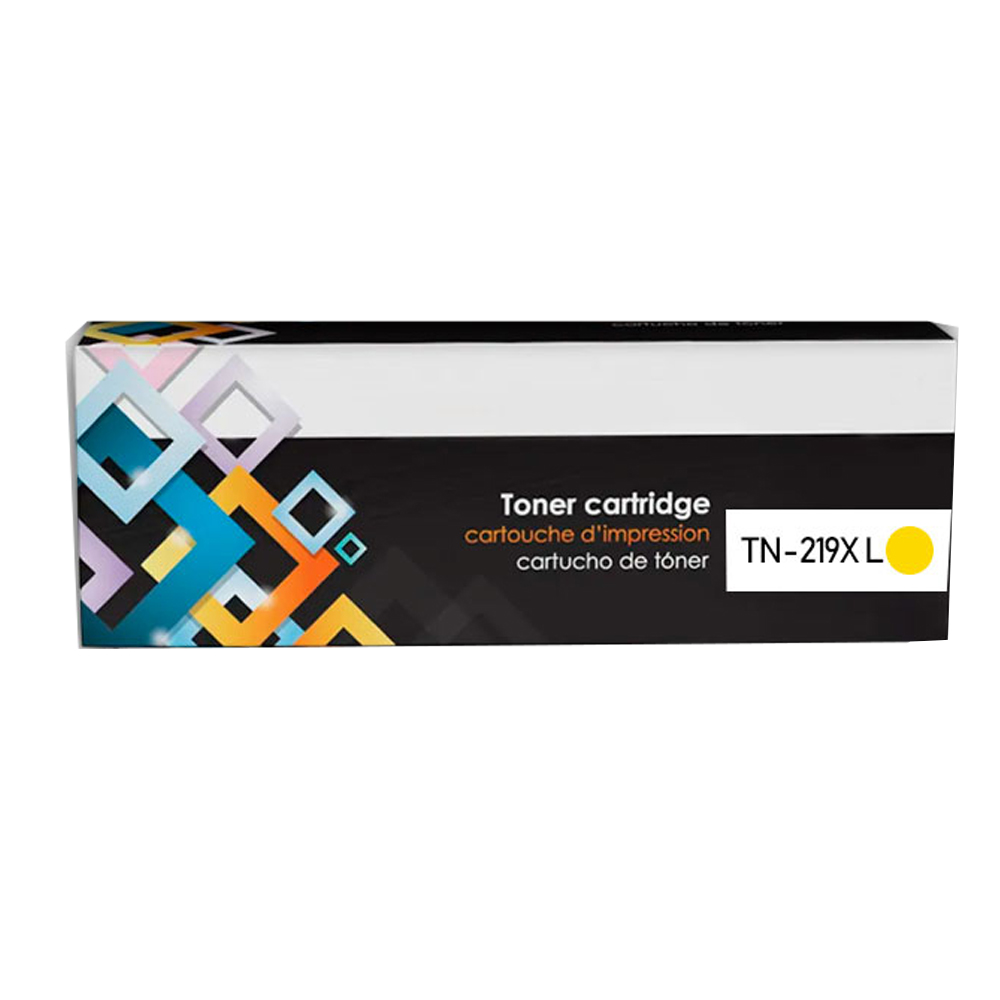 Toner Compatible TN-219YXL Yellow DCP-L3560CDW MFC-L3760CDW 2300 Paginas