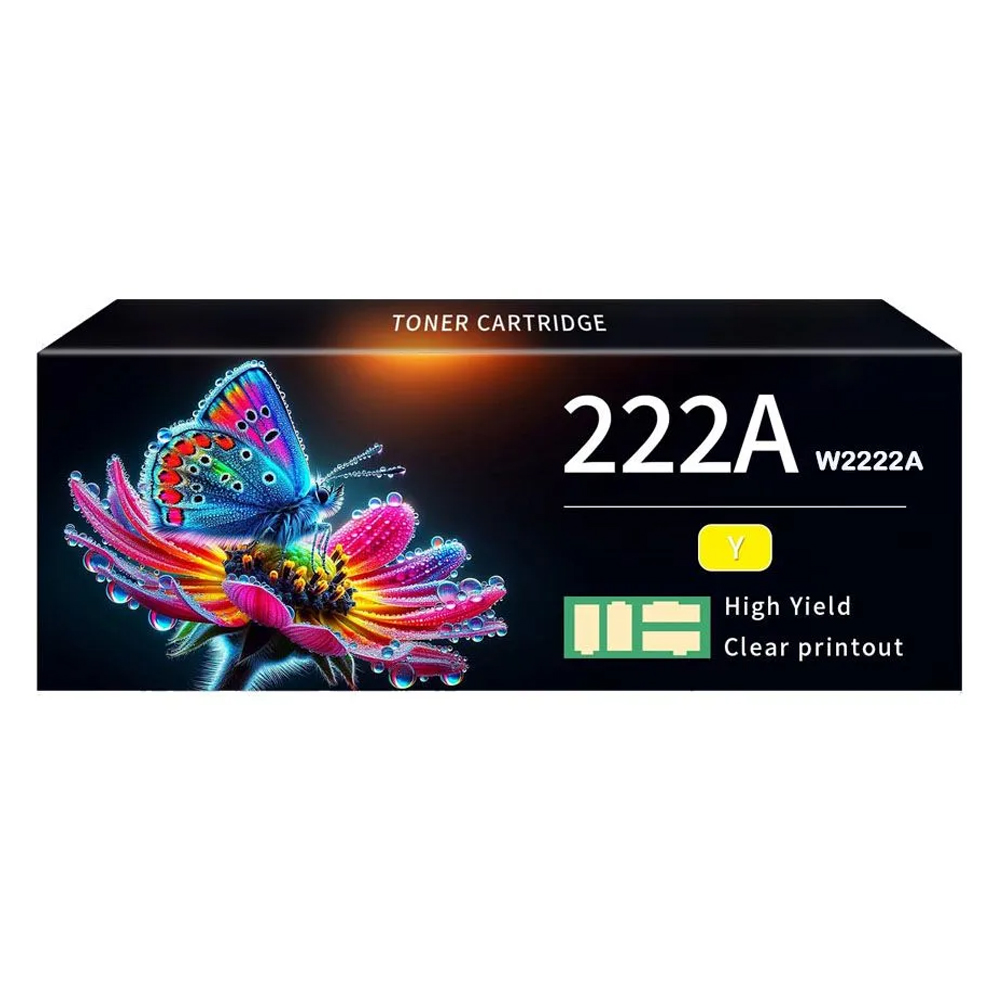 Toner Compatible HP 222A Yellow W2222A MFP 3303/3303/3388